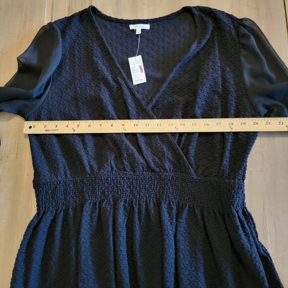 Maurices Womens Shirt Size XL NWT‎ Black Classic Career Dressy Flowy Top - Picture 6 of 11